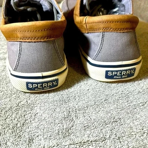 Sperry Gray and Brown Boat Shoes - Picture 6 of 7